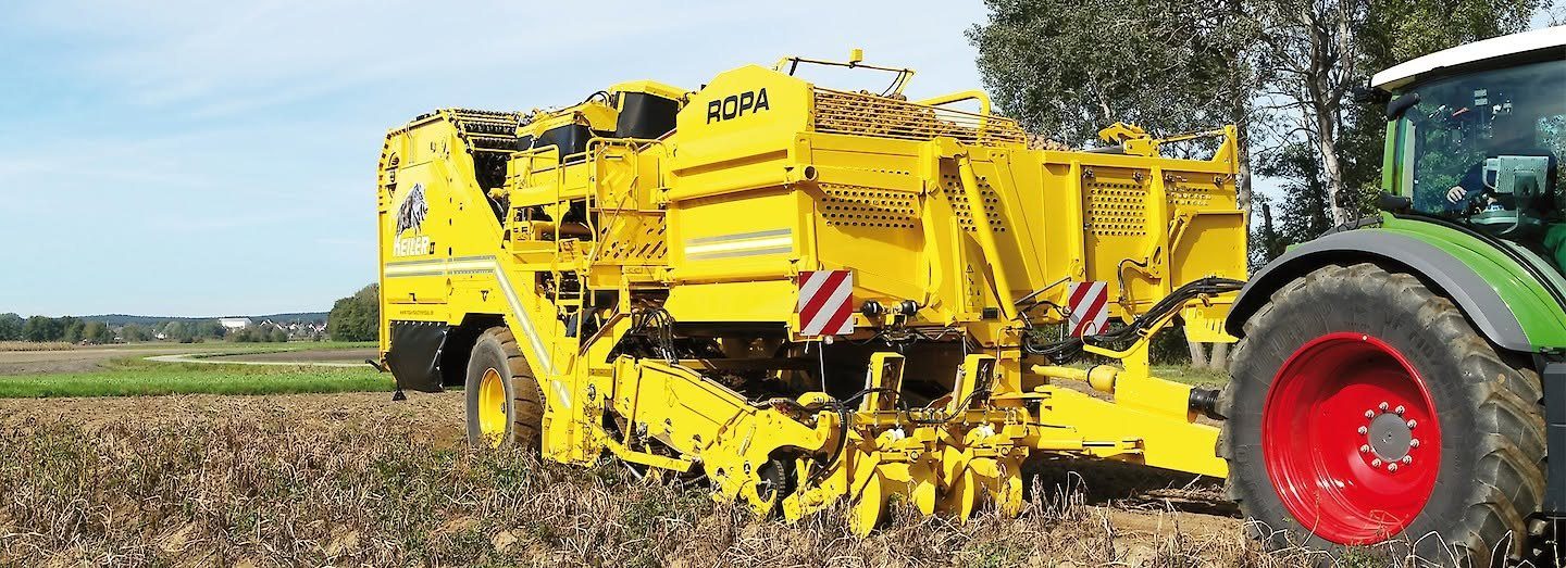 Cosechadora de papas ROPA Keiler trabajando en el campo